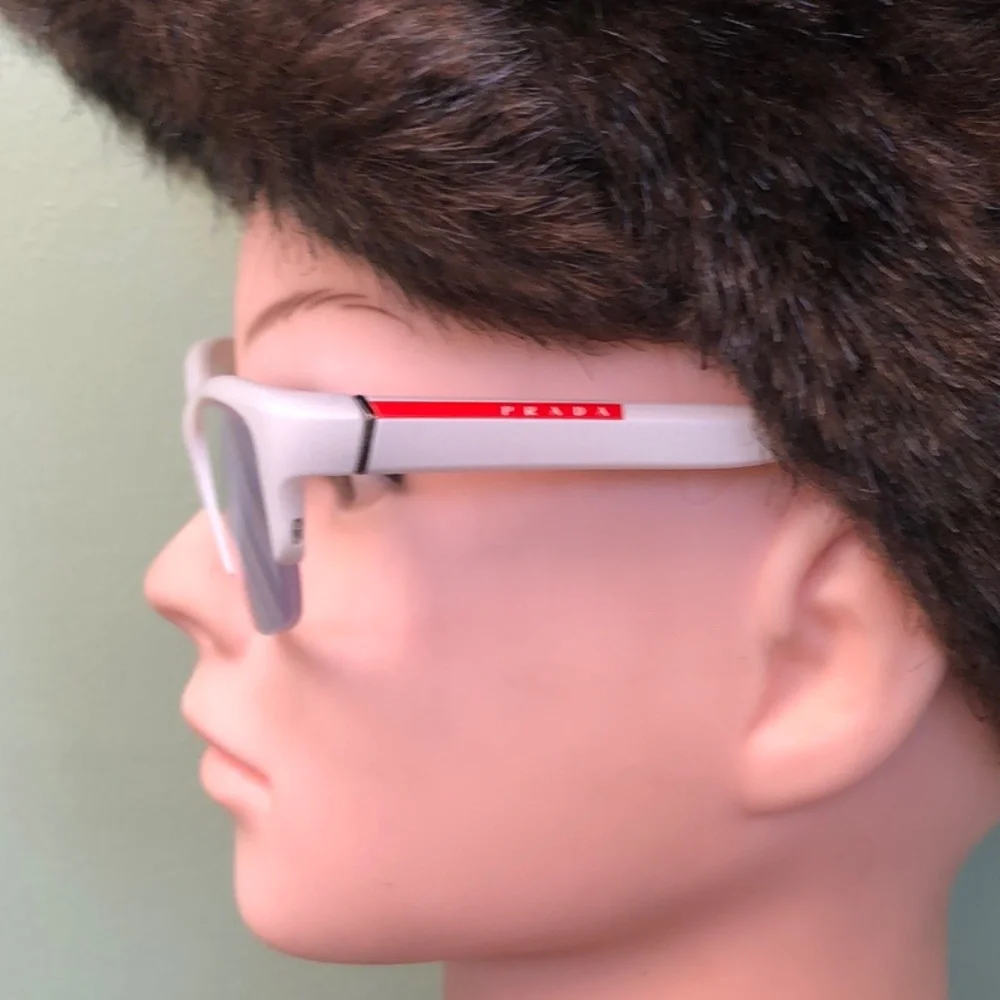 Prada Women's White Glasses Authentic